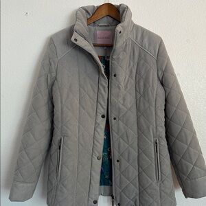 Francesca Novo Light Gray Quilted Jacket